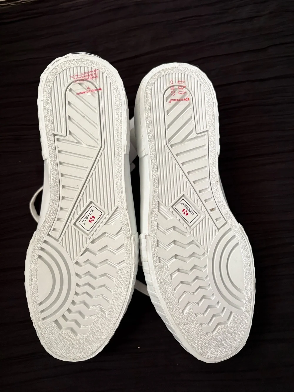 Superga White Women's Leather Sneakers
